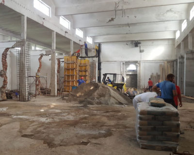 Sports hall reconstruction and landscaping – Spuž – 2018